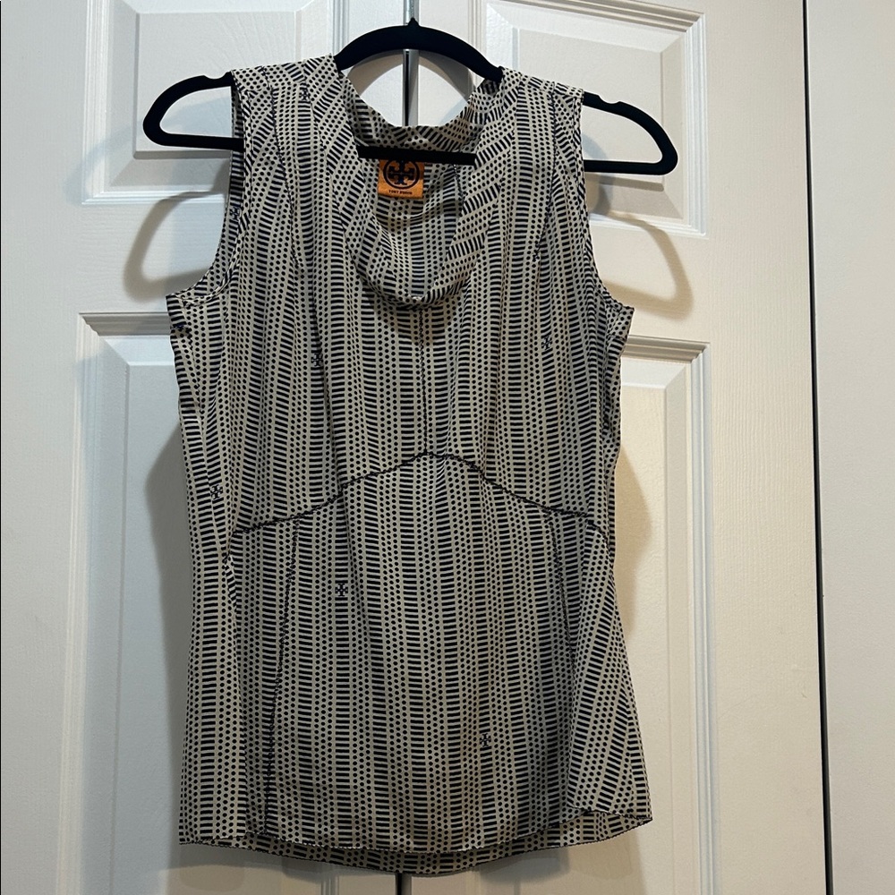 Tory Burch 100% Silk Sleeveless Blouse Size 6